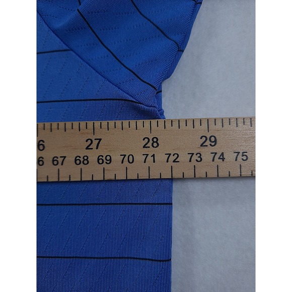 Callaway Opti-Dri Polo Shirt Men's 2XLT Blue Striped Golf Short Sleeve - Picture 6 of 7